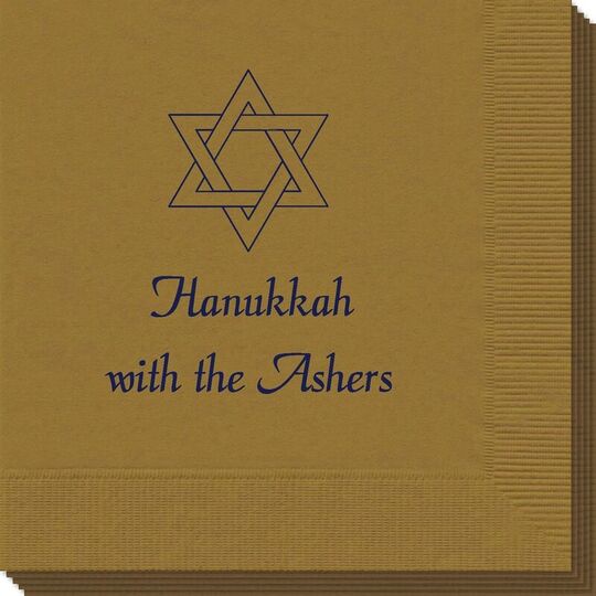 Interlocking Star of David Napkins