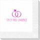 Modern Wedding Rings Napkins Image 1 of 3