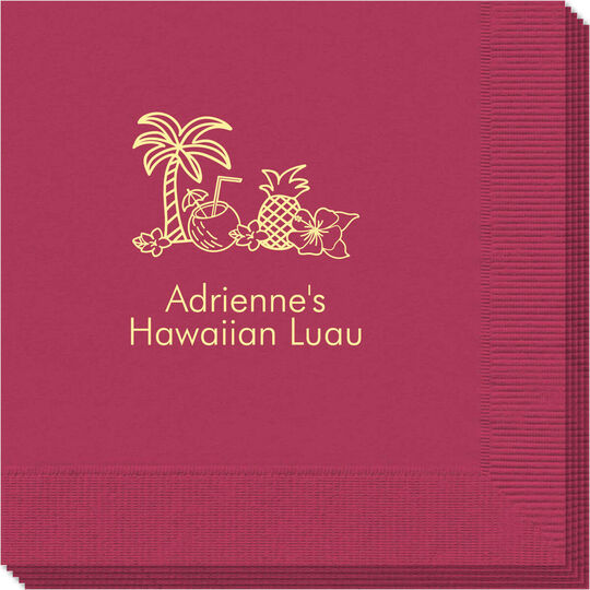 Tropical Hawaiian Luau Napkins