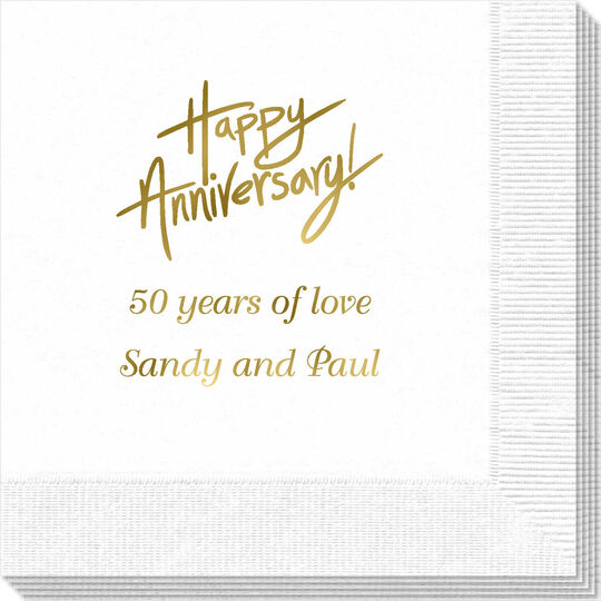 Fun Happy Anniversary Napkins