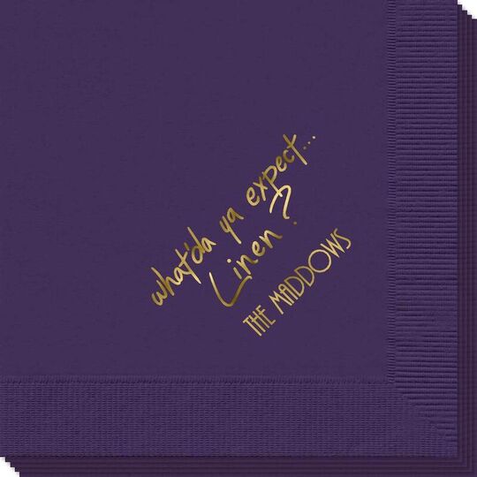 Fun What Do You Expect Napkins