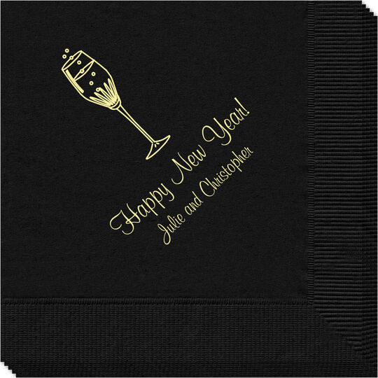 Bubbly Champagne Napkins
