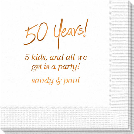 Fun 50 Years Napkins