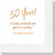 Fun 50 Years Napkins Image 1 of 2