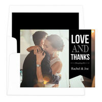 Black Love and Thanks Note Cards