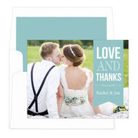 Slate Love and Thanks Note Cards