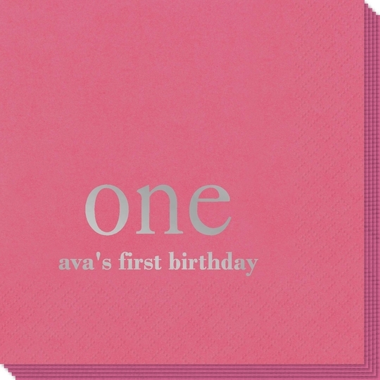 Big Number One Napkins
