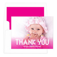 Pink Perfectly Thankful Note Cards