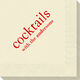 Big Word Cocktails Napkins Image 3 of 4