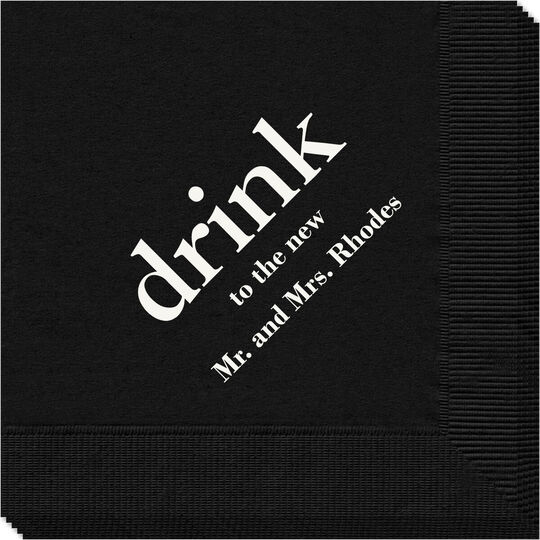 Big Word Drink Napkins