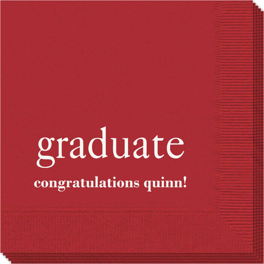 Big Word Graduate Napkins