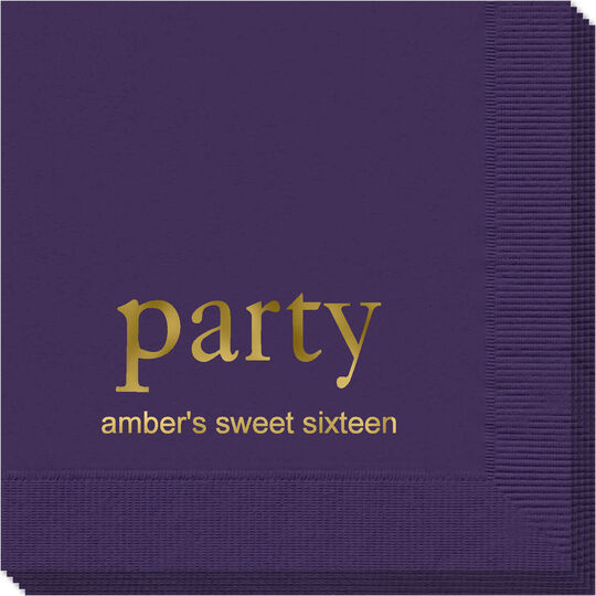 Big Word Party Napkins