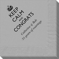 Keep Calm and Congrats Napkins