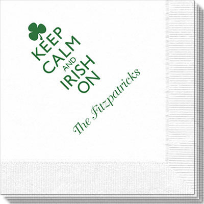 Keep Calm and Irish On Napkins