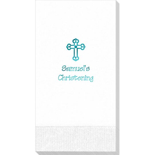 Ornate Cross Guest Towels