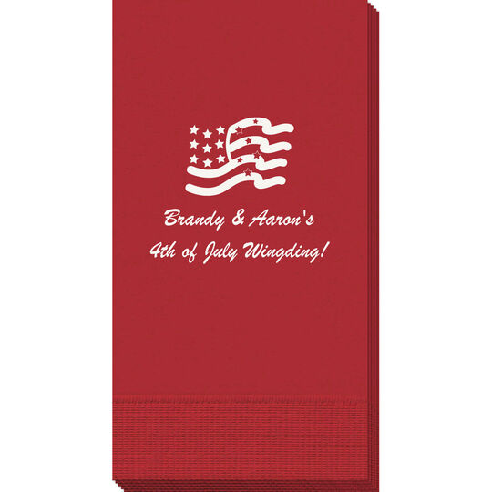 American Flag Guest Towels