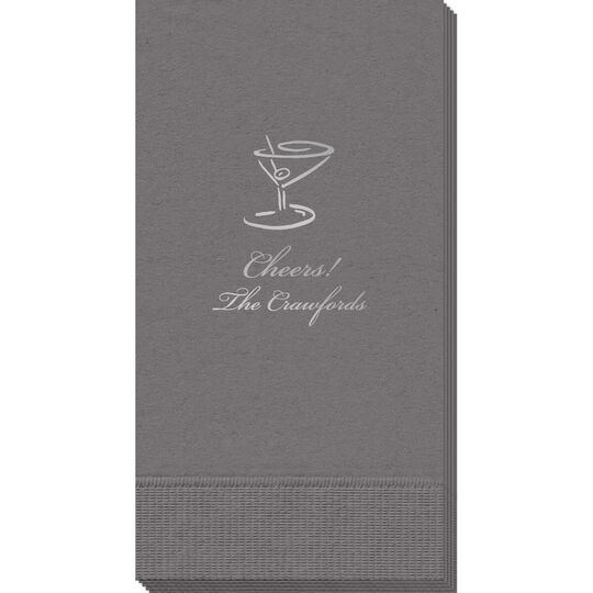 Classic Martini Guest Towels