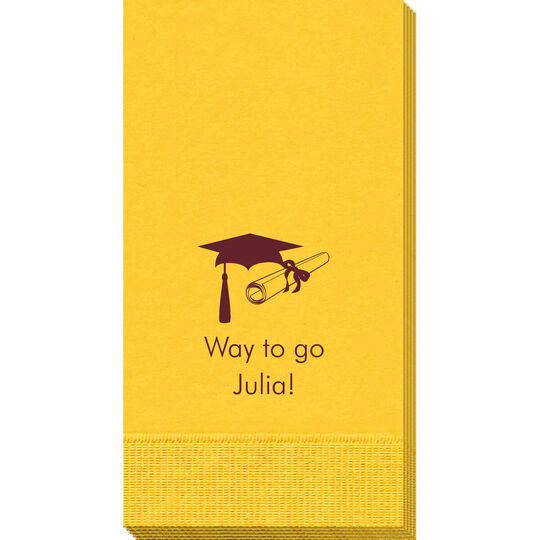 Mortar Board & Diploma Guest Towels