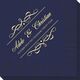 Royal Flourish Framed Names and Text Napkins Image 1 of 3