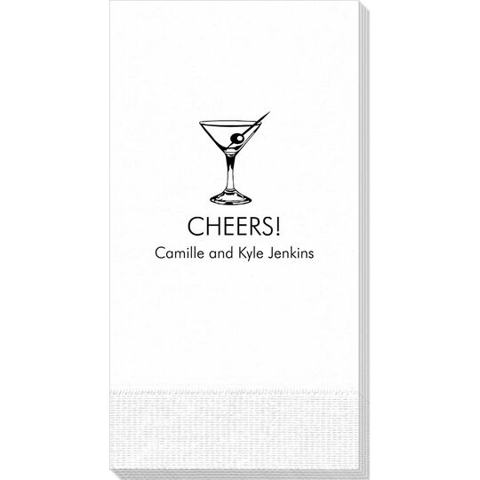 Martini Party Guest Towels