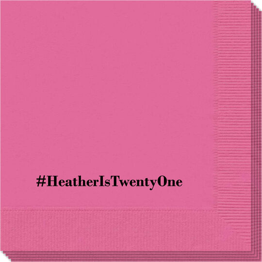 Create Your Hashtag Napkins