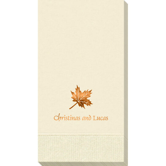 Little Autumn Leaf Guest Towels