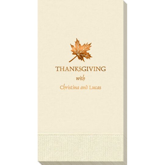 Little Autumn Leaf Guest Towels