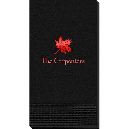 Little Autumn Leaf Guest Towels