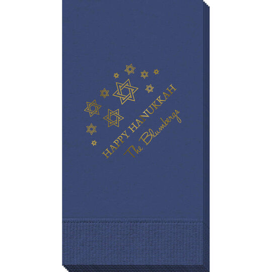 Modern Jewish Star Galaxy Guest Towels