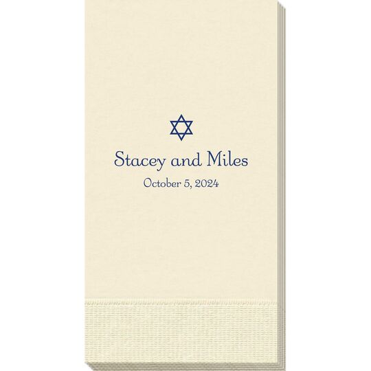 Little Star of David Guest Towels