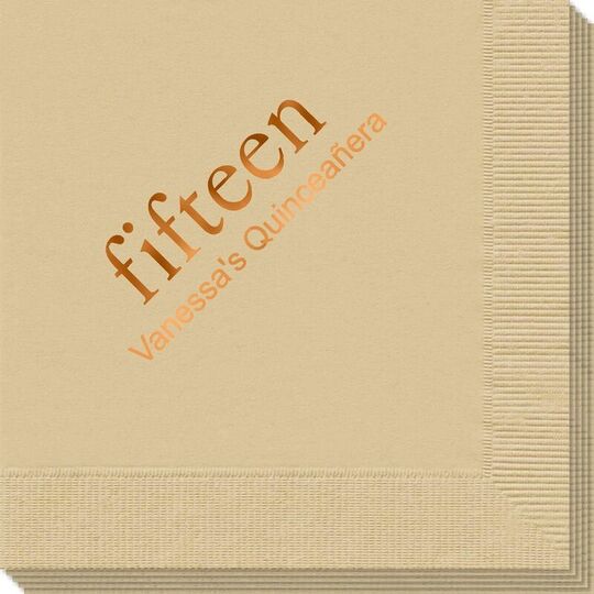 Select Your Big Number Napkins