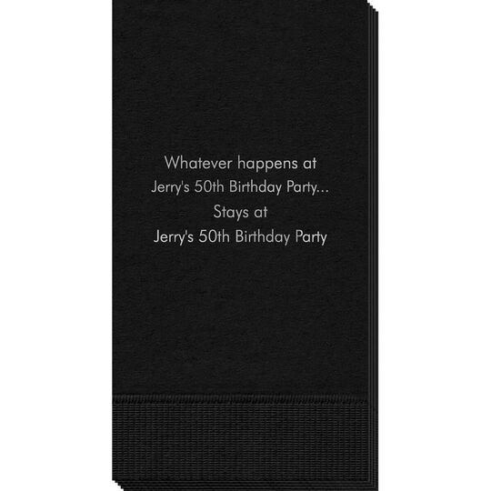 Whatever Happens Party Guest Towels
