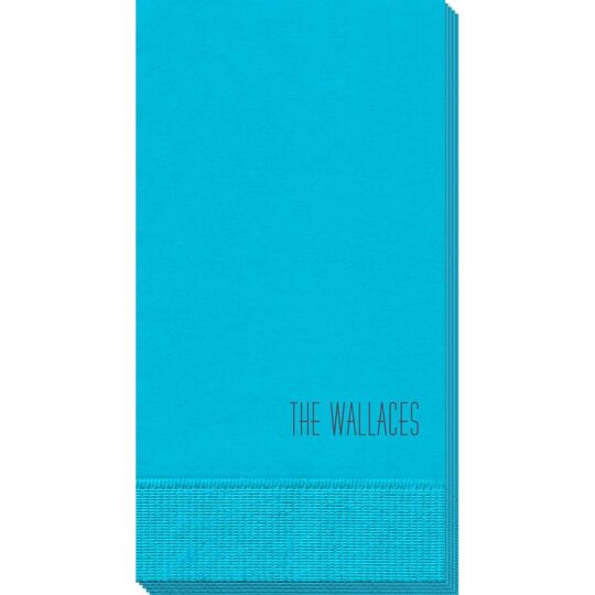 Simple Name Guest Towels