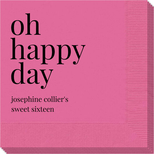 Oh Happy Day Napkins