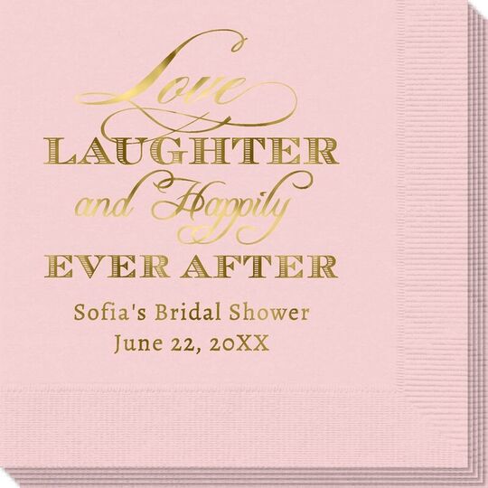 Love Laughter Ever After Napkins