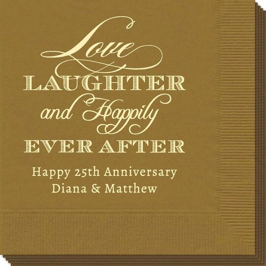 Love Laughter Ever After Napkins