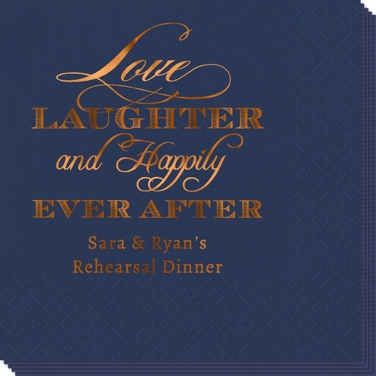 Love Laughter Ever After Napkins