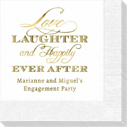 Love Laughter Ever After Napkins