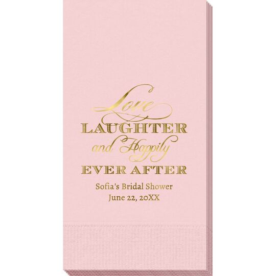 Love Laughter Ever After Guest Towels