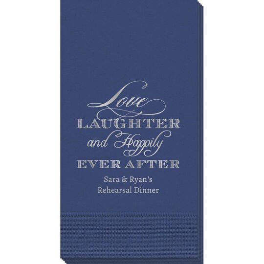 Love Laughter Ever After Guest Towels