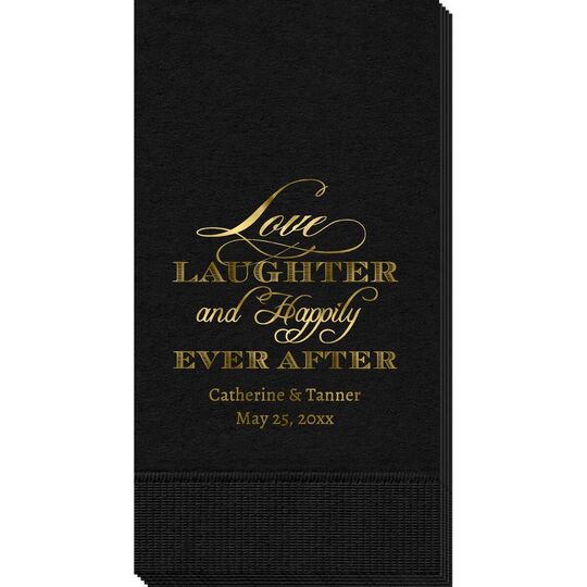 Love Laughter Ever After Guest Towels