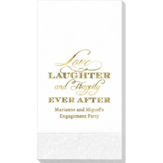 Love Laughter Ever After Guest Towels