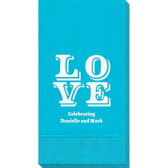 Retro Love Guest Towels