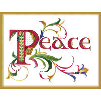 Embossed Peace Holiday Cards