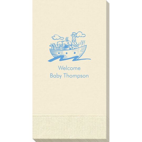 Noah's Ark with Animals Guest Towels