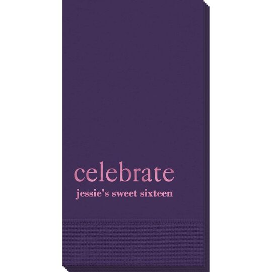 Big Word Celebrate Guest Towels