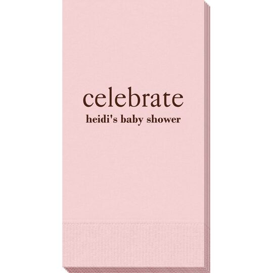 Big Word Celebrate Guest Towels