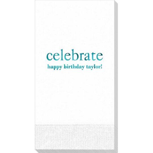 Big Word Celebrate Guest Towels