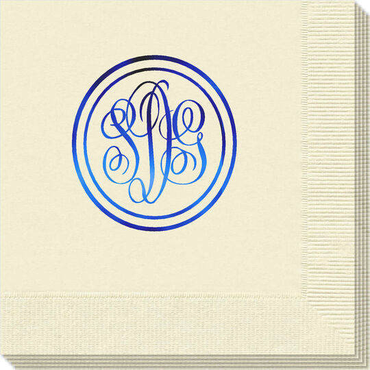 Double Circle Monogram Napkins