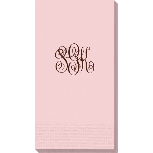 Interlocking Script Monogram Guest Towels